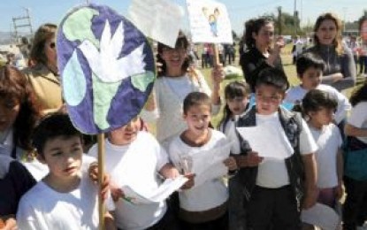 Mendoza se hizo eco del inicio de la marcha por la paz