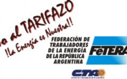 Movimiento nacional de usuarios contra el tarifazo convoca a reunión