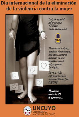 Invitación especial Día de la No Violencia contra la Mujer