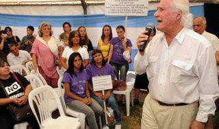 Solanas visitó Uspallata y enfrentó provocaciones de patotas pro-mineras