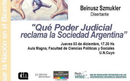 Szmukler en la Facultad de Ciencias Políticas