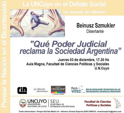 Szmukler en la Facultad de Ciencias Políticas