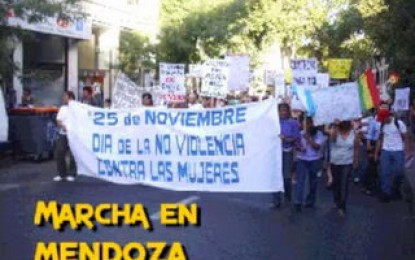 Mirá el video de la marcha del Día de no violencia hacia las mujeres en Mendoza
