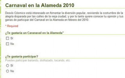 Encuesta sobre carnaval en la Alameda 2010