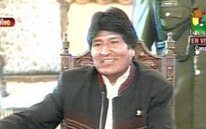 Morales: “este proceso de cambio es del pueblo”