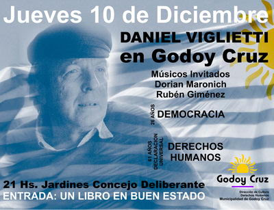 Daniel Viglietti en Godoy Cruz