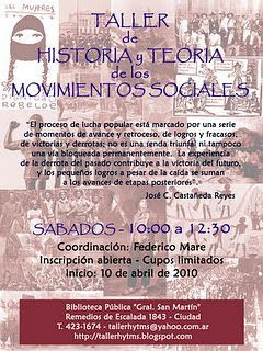 Taller de historia y teoría de los movimientos sociales