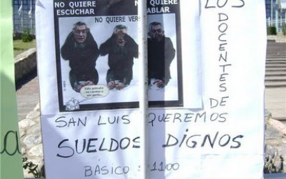 Paro docente: las bases siguen firmes en San Luis