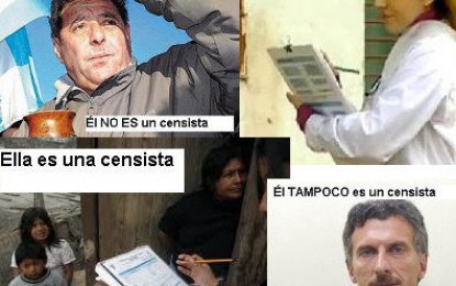No sea pelotudo, déjese censar