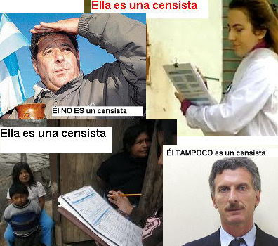 No sea pelotudo, déjese censar