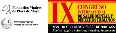 IX Congreso Internacional de Salud Mental y Derechos Humanos – 18 al 21 de noviembre de 2010