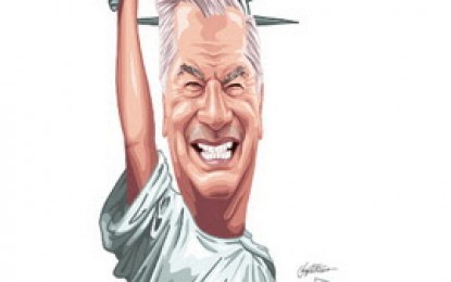 Escritor español Vargas Llosa se alza con el premio Nobel
