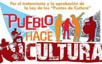 El martes 30 de noviembre: marcha por la aprobación de la ley puntos de cultura