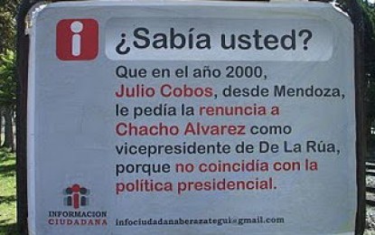 Carta documento a la UCR nacional por pedido renuncia de Cobos