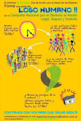 El 28 de mayo sé parte del logo humano por la salud de las mujeres