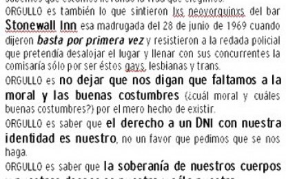 Semana del orgullo LGBT: 28 de junio al 2 de julio