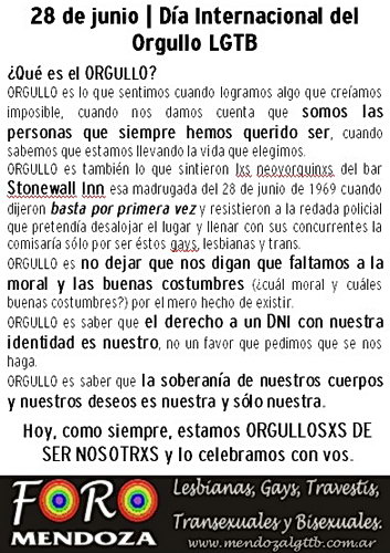 Semana del orgullo LGBT: 28 de junio al 2 de julio