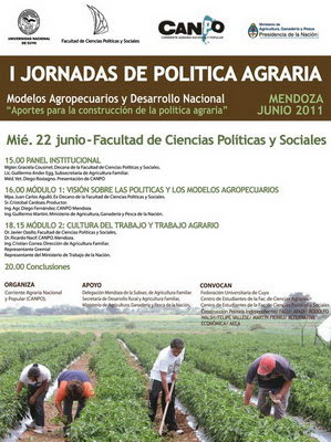 Primeras jornadas de política agraria