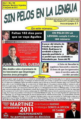 “Sin Pelos en la Lengua” Año 3, N° 100