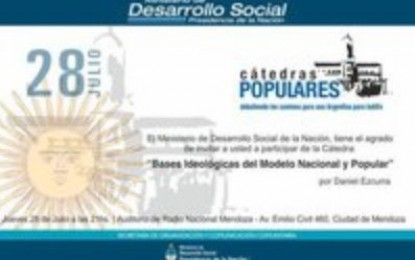 Cátedra popular: «Bases ideológicas del modelo nacional y popular»