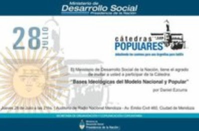 Cátedra popular: «Bases ideológicas del modelo nacional y popular»