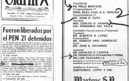 “Dinero nazi”, dos avisos de Clarín y la hija de Videla