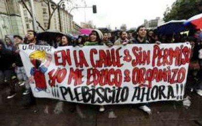 Chile: apoyemos la justa lucha de los estudiantes, profesores por una educación estatal, laica, gratuita y de calidad