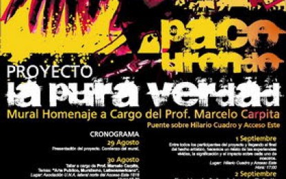 Actividades por el mural en homenaje a Paco Urondo