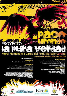 Actividades por el mural en homenaje a Paco Urondo