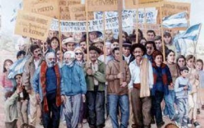 María Celina Dell ‘Isola : con los pinceles del alma puestos en los huarpes