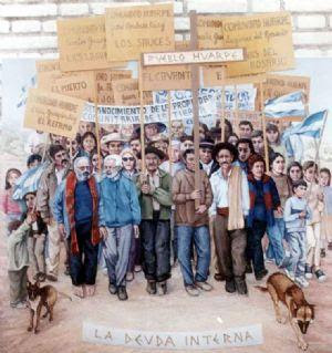 María Celina Dell ‘Isola : con los pinceles del alma puestos en los huarpes