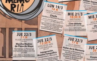 Agenda de actos por la memoria