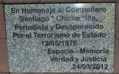 Emotivo acto recordó a Santiago Chiche Illa, periodista desaparecido en la dictadura