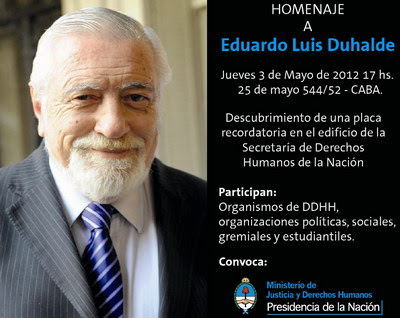 Homenaje a Eduardo Luis Duhalde