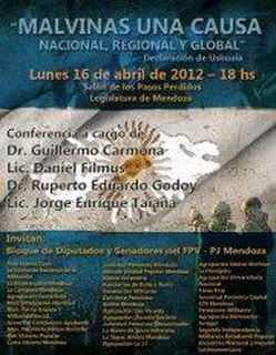Filmus, Carmona y Taiana disertarán el lunes en una conferencia sobre Malvinas