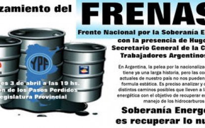 Frente nacional por la soberanía energética: Declaración constitutiva
