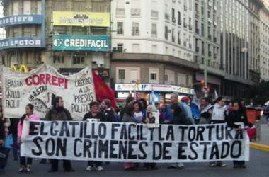Frente al asesinato policial del jovencito Franco Díaz