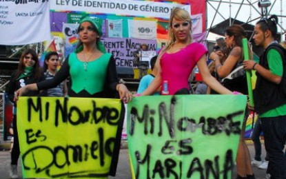 Respeto a la identidad: aprobación de la ley de identidad de género