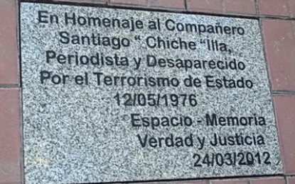 Recordatorio a periodistas desparecidos