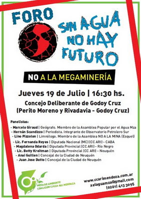 Foro: “Sin agua no hay futuro”