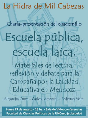 La Hidra: presentación del cuadernillo sobre laicidad educativa