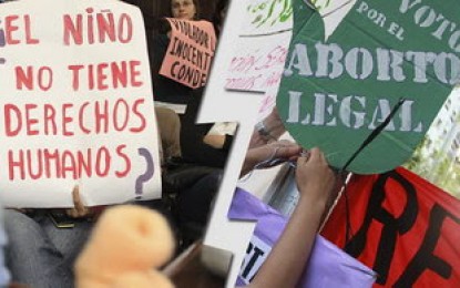 Senado: mujeres organizadas en defensa del aborto no punible