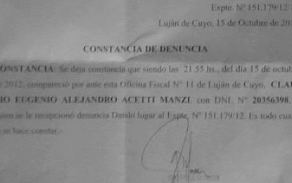 La patota de Juan Carlos Rivas apretó a militante de La Corriente Amplia