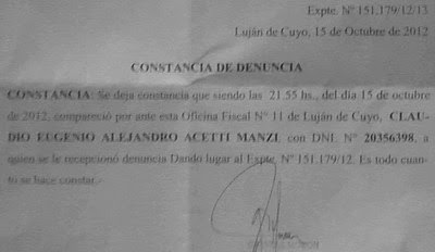 La patota de Juan Carlos Rivas apretó a militante de La Corriente Amplia