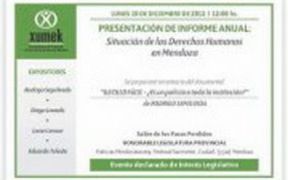 Presentación de Informe anual sobre los derechos humanos en Mendoza