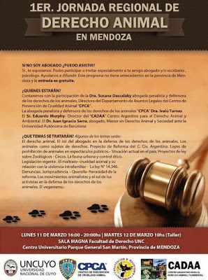 Primera jornada regional de derecho animal