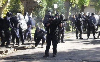 Brutal represión en el Borda
