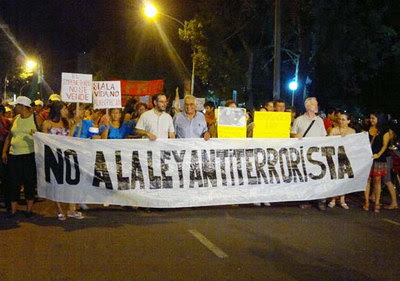 No olvidar lo de la ley antiterrorista