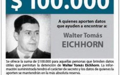 Genocida prófugo cuesta $100.000 más