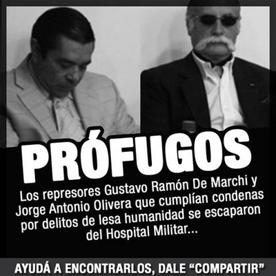 Juicios: fugas y jueces y militares cómplices
